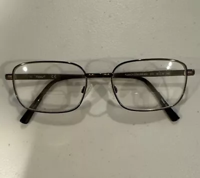 FLEXON Eyeglasses 600 Bronze Titanium Oval Wire Rim 55-18-145 With Case. • $17