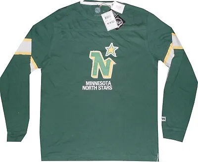Minnesota North Stars Throwback Vintage Long Sleeve CCM Slim Fit Shirt $45 • $17.05