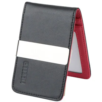 Leather Bifold Slim Men's Wallet Micro Fiber Credit Card Wallet With Money Clip • $7.99
