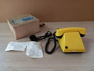 Vintage Telephone Without Dialer TA 68 1980s USSR. New  Yellow • $43