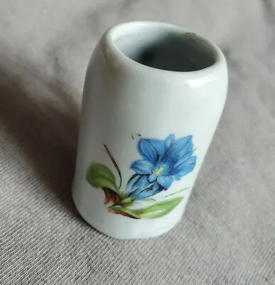Miniature Beer Stein Mug Blue Snow Flower Lily Collectable 1.75  T X 1.25  W • $13.90
