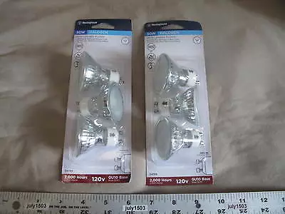 (6) NEW Westinghouse 120v 50w MR16 Lensed Flood Bulb GU10 3050K (2x 3pk) • $15.90