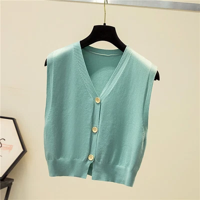 $21.23 • Buy Women Knitted V Neck Sweater Vest Top Waistcoat Gilet Sleeveless Jumper Tank Top