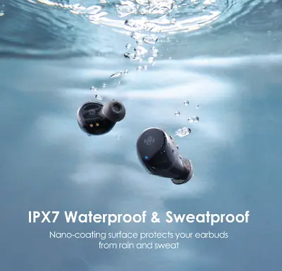 Taotronics Wireless Earbuds BH021 4 Mics IPX7 Waterproof 36Hrs Playtime • $14.99