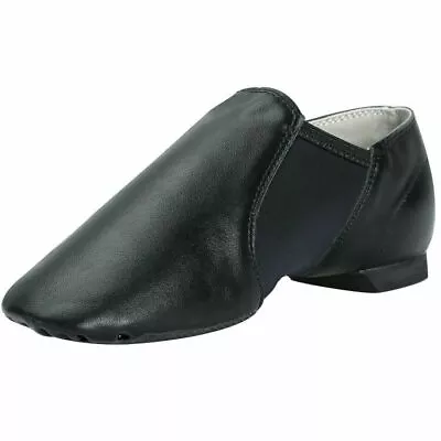 Unisex Leather Upper Jazz Shoes Slip On For Women And Men's Dance Shoes • $18.99