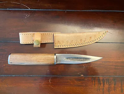 Handmade Traditional Fixed Yakut Style Knife Forged Steel With Olive Wood Handle • $159.99