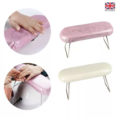 Nail Art Beauty Hand Holder Chair Cushion Pillow Arm Rest Table Manicure Tool UK • £10.80