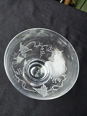 Vintage ARTCRYSTAL Dartington Crystal Bowl Etched Patrick McMahon • £15