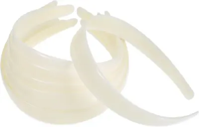 Quesuc 20 Pack White Craft Plastic Headbands 1 Inch Plain No Teeth DIY Hair • £15.43