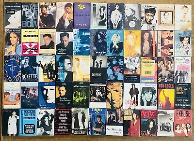 Lot Of 55 Cassette Singles Used Various Genres Phil Collins Madonna Expose • $12.99