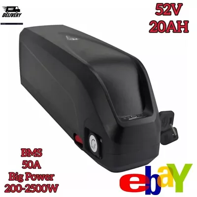 52V 20AH Ebike Battery  Electric Bicycle Lithium Battery For 250W-2500W Motor • £359.99