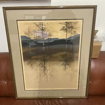 Large !!!!vintage Virgil Thrasher Serigraph Signed Numbered 292/300 : Idle Water • $129.99