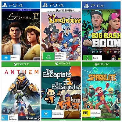 Video Game Bundle Lot Individual Sale Brand New Sealed - PS4 - XBOX One • $7.90