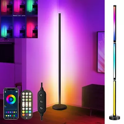 RGB Colour Changing LED Floor Light Minimalist Mood Lamp Corner Stand 1.22m Tall • £18.99