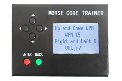 Morse Code Trainer Shortwave Radio Telegraph CW Key Learning Radio With Power • $88.99