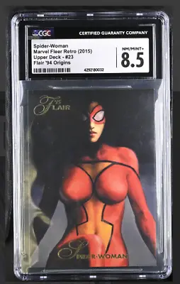 2015 Marvel Fleer Retro Flair '94 Origins Spider-Woman #23 CGC Graded 8.5 • $29.95