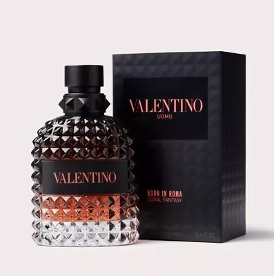 Valentino Uomo Born In Roma Coral Fantasy 3.4 Oz EDT Cologne For Men New&Sealed • $171.09