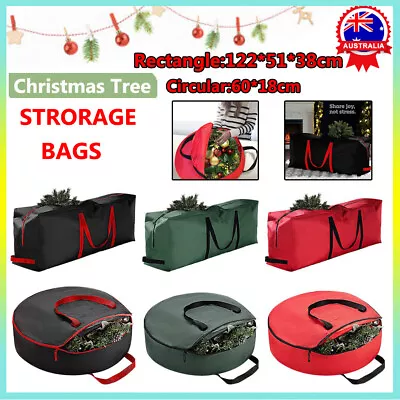Christmas Tree Storage Bag Heavy Duty Artificial Xmas Zip Home Sack Holder Gv • $15.69