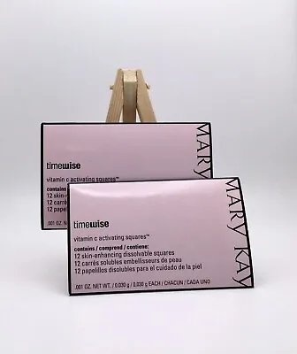 New Lot Of 2 Mary Kay Timewise Vitamin C Activating Squares 12 Packs Free Ship! • $11.66