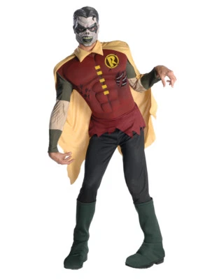 £39.99 • Buy Robin Mens Deluxe Zombie Blackest Night Costume,Std,CHT 44 ,WAIST 30-34 ,LEG 33 