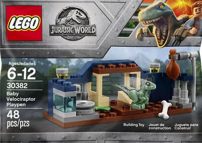 £12 • Buy LEGO Jurassic World Baby Velociraptor Playpen 30382