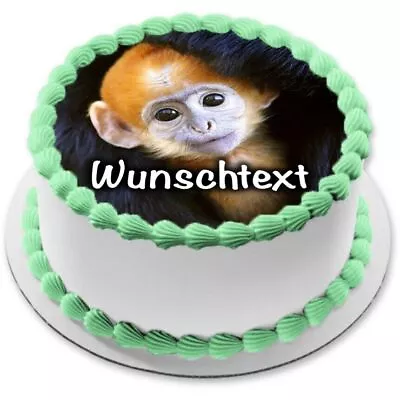Monkey Edible Cake Topper Party Decoration Personalized Gift New Name Baby Sweet • $8.54