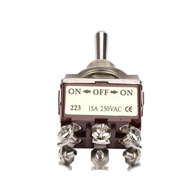 On OFF On 3 Position Momentary Toggle Switch 6 Pin 12mm 15A 250VAC • $8.81