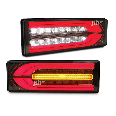 Tail Lights G Wagon Style Smoked LED Sequential Fits Toyota Hilux N70 05 - 15 • $328.90
