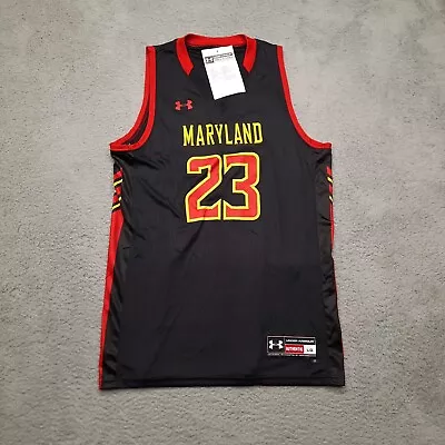 Maryland Terrapins Under Armour Men's Basketball Jersey Size Large Black Terps • $53.95