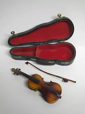 Miniature Small Replica Violin W/ Bow & Case Mini FREE SHIPPING • $14.95