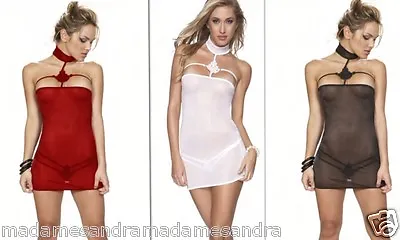 £12.99 • Buy SEE THROUGH Red CHEMISE Black BABYDOLL White TEDDY Sheer NEGLIGEE LINGERIE 
