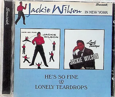 Jackie Wilson -Hes So Fine & Lonely Teardrops CD (2on1) 1958 & 1959 Rock N Roll  • £3.99