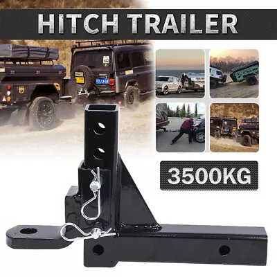 3500KG Adjustable Tow Hitch Drop Towbar Tow Bar Ball Mount Tongue 2  Trailer Car • $60.79