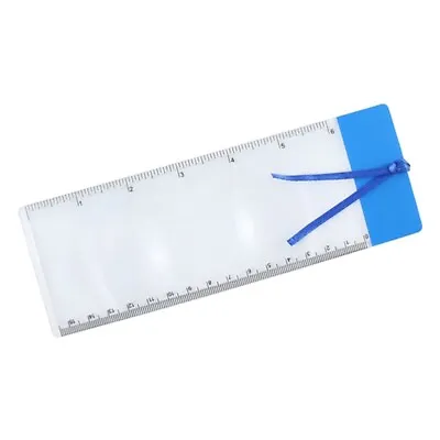 Hand Held Ruler Magnifying Glass For Reading Small Fonts Maps And Books • £5.57