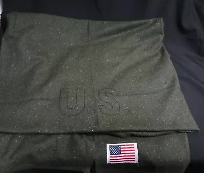 $48.42 • Buy US Wool Blanket Military Army Style Olive Green VTG Drab Genuine 60x80 New