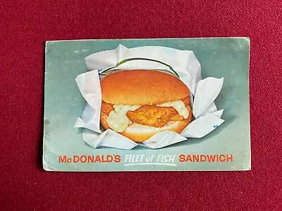 1964 McDonald's  FILET Of FISH  Post Card Coupon (Scarce / Vintage) • $29