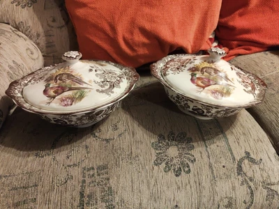 £40 • Buy Pair Of Royal Worcester Palissy Game Series Lidded Vegetable Dishes/ Tureens