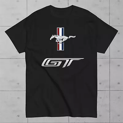 Ford Mustang GT Classic Logo T-shirt Size S - 5XL Fan Gift • $22.07