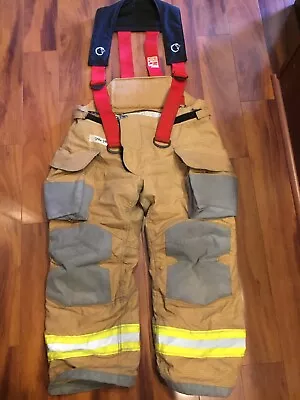 $300 • Buy Firefighter Janesville Lion Apparel Turnout Bunker Pants 38x28 2007 W Suspenders