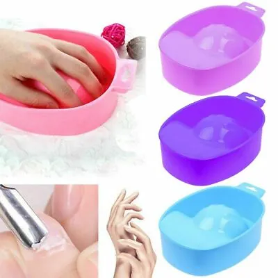 Nail Art SPA Acetone Soak Off Warm Water Bowl Manicure Remover Treatment Tool UK • £3.72