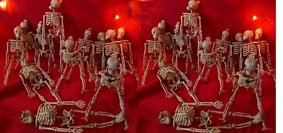 6   Miniature Skeletons - Jointed - LOT OF 24    FREE SHIPPING • $36.95