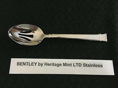 New Bentley Heritage Mint LTD Stainless Pierced Serving Spoon Free Shipping  • $10.97