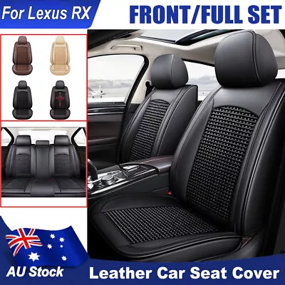 Breathable PU Leather Car Seat Covers For Lexus RX Full Set/Front Cushions Auto • $164.17