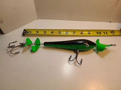 Rare Hellraiser Cherry Bomb 11  Topwater Musky Lure With 3 Blades Pat #4201008! • $19