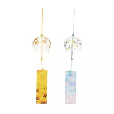 Japanese Wind Chimes Garden Glass Wind Chimes Bells Romantic • £6.08