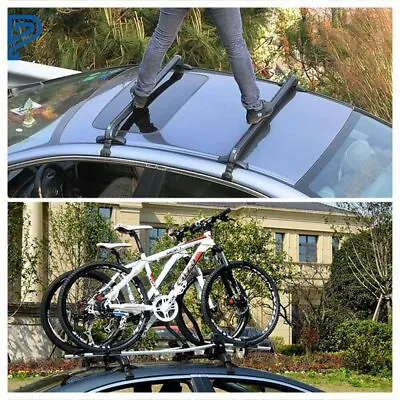 Universal Car Top Luggage Roof Rack Cross Bar Carrier Adjustable Window Frame US • $52.19