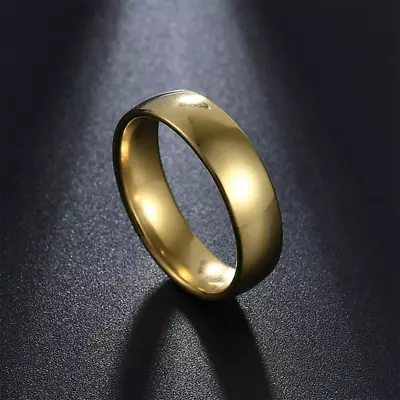 Punk Gold Silver Plated Mens Rings For Cocktail Party Jewelry Boyfriend Gift • $0.90