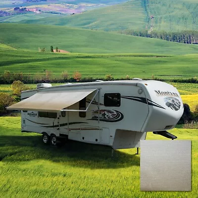 RV Awning Fabric Tan Width Size Options Camper Canopy Replacement 8'(96 ) • $109.95