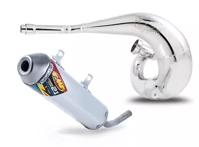 FMF Fatty Exhaust Pipe & Powercore 2.1 Shorty Silencer For 20-22 KTM Hus 250/300 • $485.98