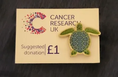 Charity Pin Badge Cancer Turtle • £3.50